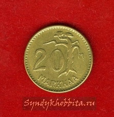 20 марок 1954 года Финляндия